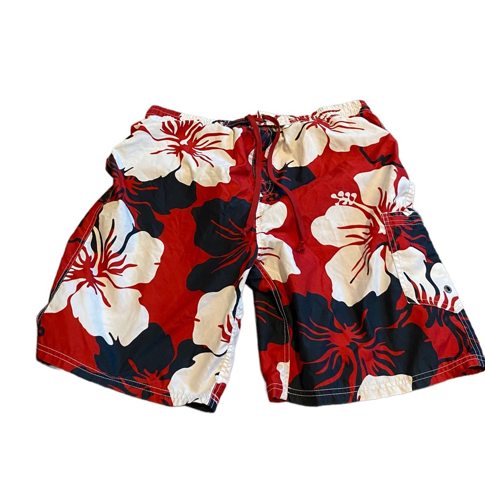 Basix Men Surf Board Swim Trunks Large